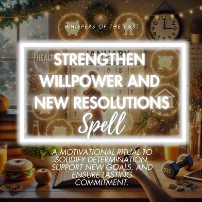 Willpower Spell: New Resolutions, Personalized Ritual (PDF Included)