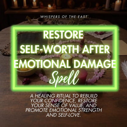 Restore Self-Worth Spell: Emotional Healing Ritual (PDF Included)