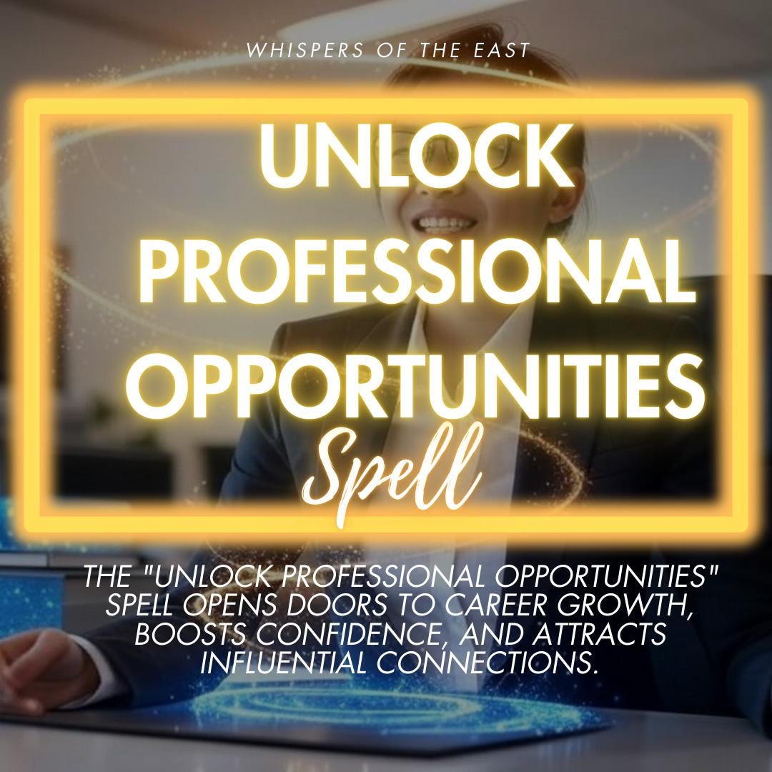 Career Growth Spell: Unlock Professional Opportunities (PDF Included)