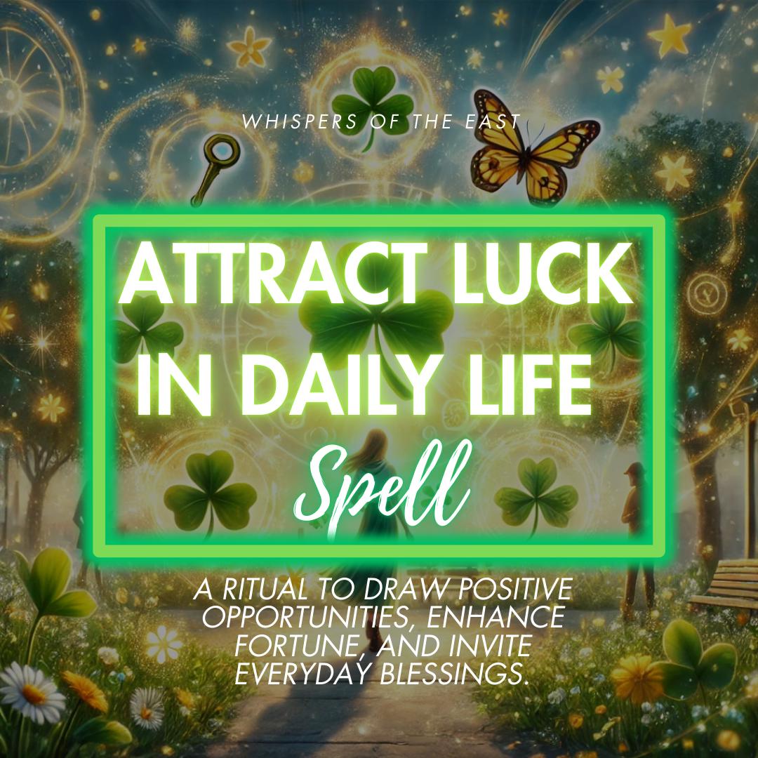 Luck Attraction Spell: Personalized Ritual & Guidance (PDF Included)