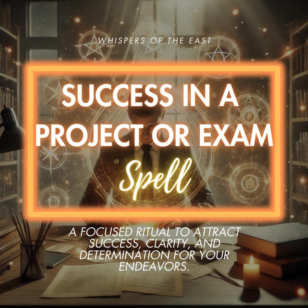 Success Spell for Project or Exam: Personalized Ritual (PDF Included)