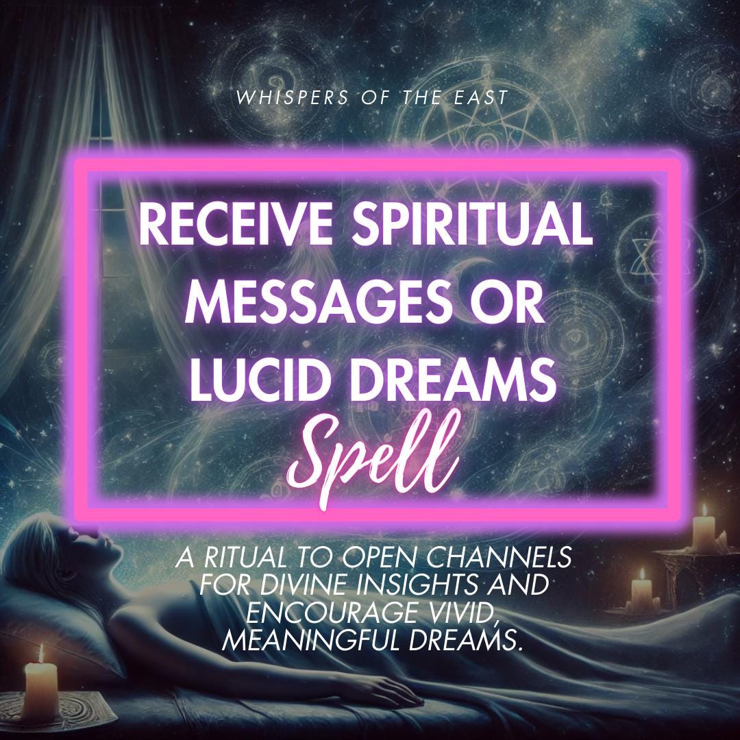 Lucid Dreams Spell: Open Intuitive Channels (PDF Included)