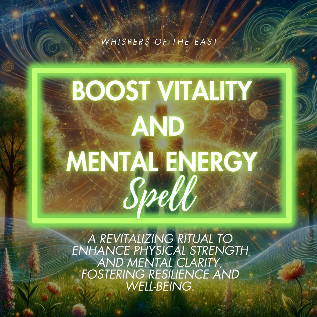 Vitality Boost Spell: Personalized Energy Healing (PDF Included)